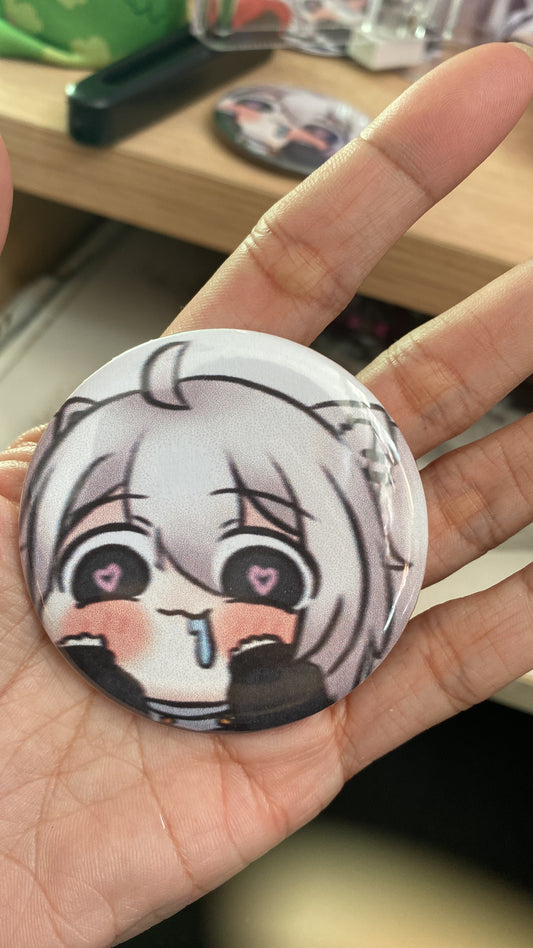 Hololive 自家製 襟章 Badge 獅白牡丹 缺德獅 獅白ぼたん