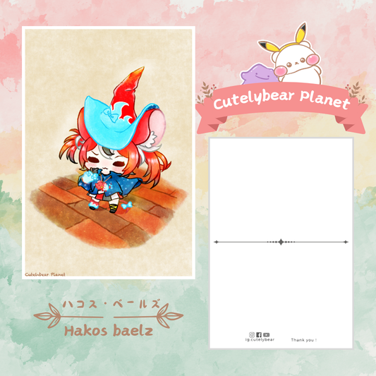 Hololive Postcard Hakos baelz