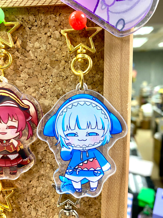 Hololive 匙扣 Gawr Gura 鯊鯊 がうる・ぐら