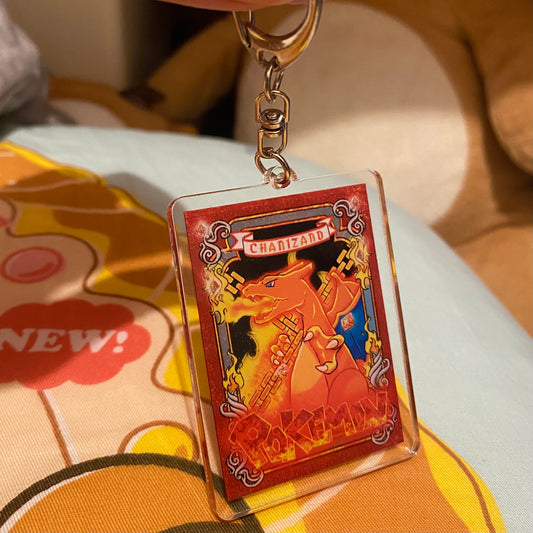 Pokemon 匙扣 噴火龍 方形