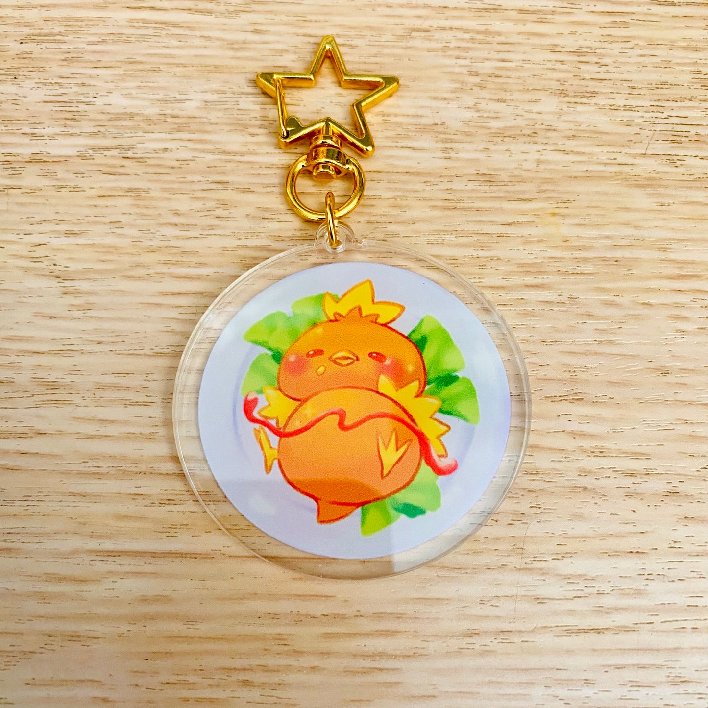 Pokemon 匙扣 第三代御三家 火稚雞
