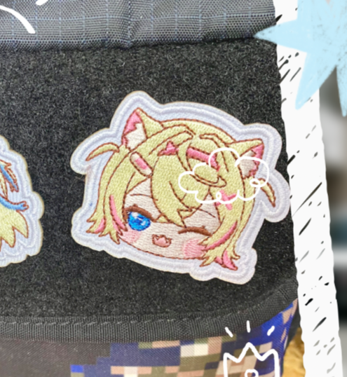 Hololive 刺繡魔術貼 Fuwawa/Mococo