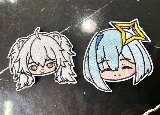 Hololive 刺繡魔術貼 天音/獅白