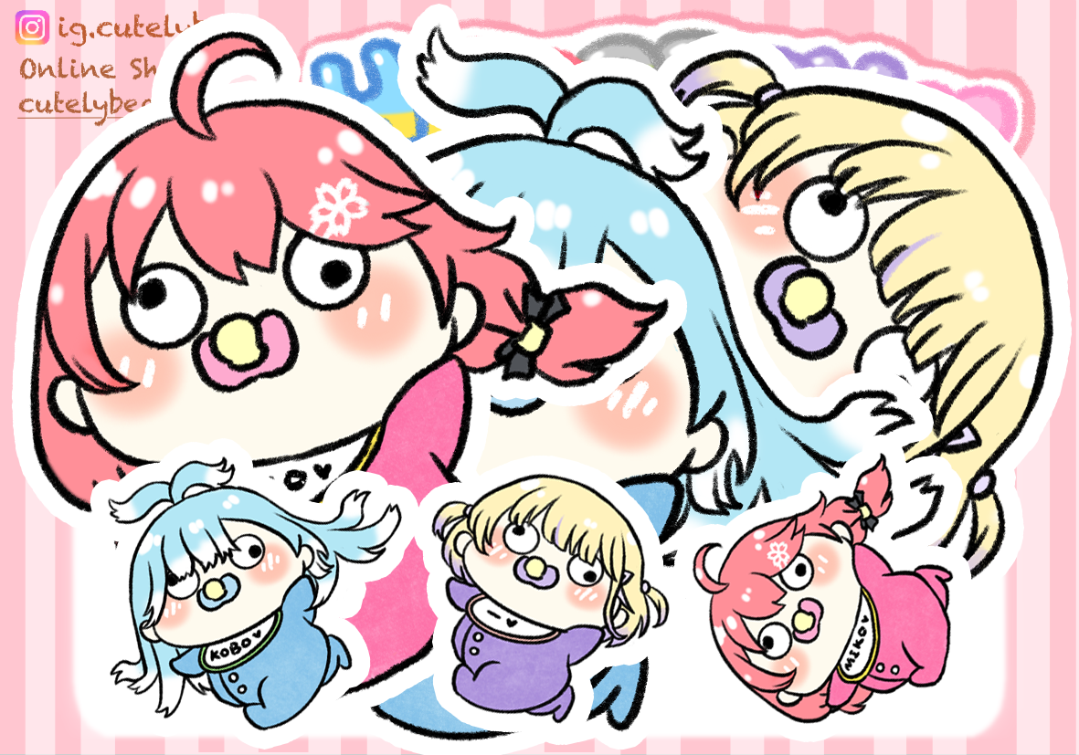 Hololive 自家製 貼紙 "Holobaby"