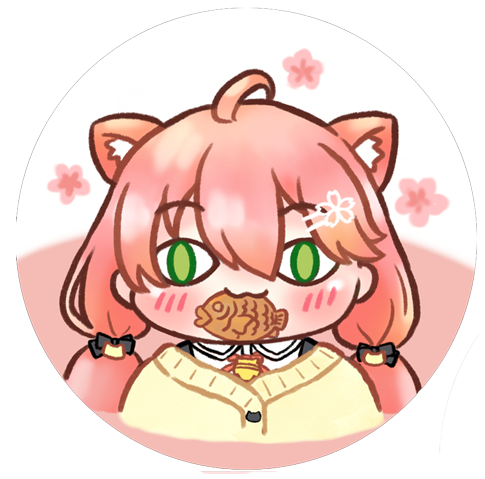 Hololive 襟章 Badge - Sakura Miko 咬魚款