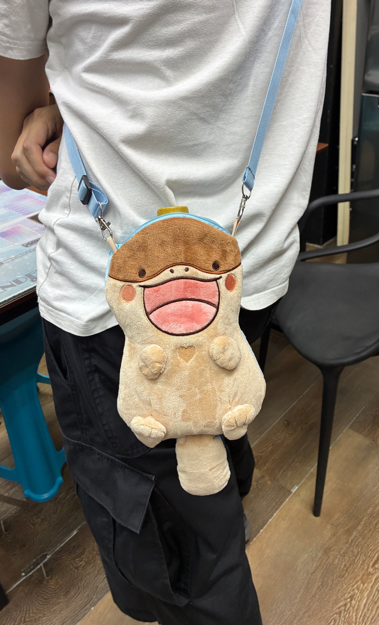 [展場販售限定] Pokemon 沼王x土王 斜孭手機袋連匙扣 Clodsire&Quagsire Crossbody Bag with Keychain