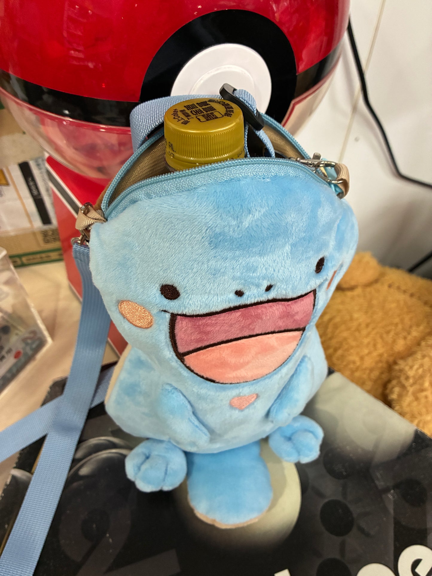 [展場販售限定] Pokemon 沼王x土王 斜孭手機袋連匙扣 Clodsire&Quagsire Crossbody Bag with Keychain