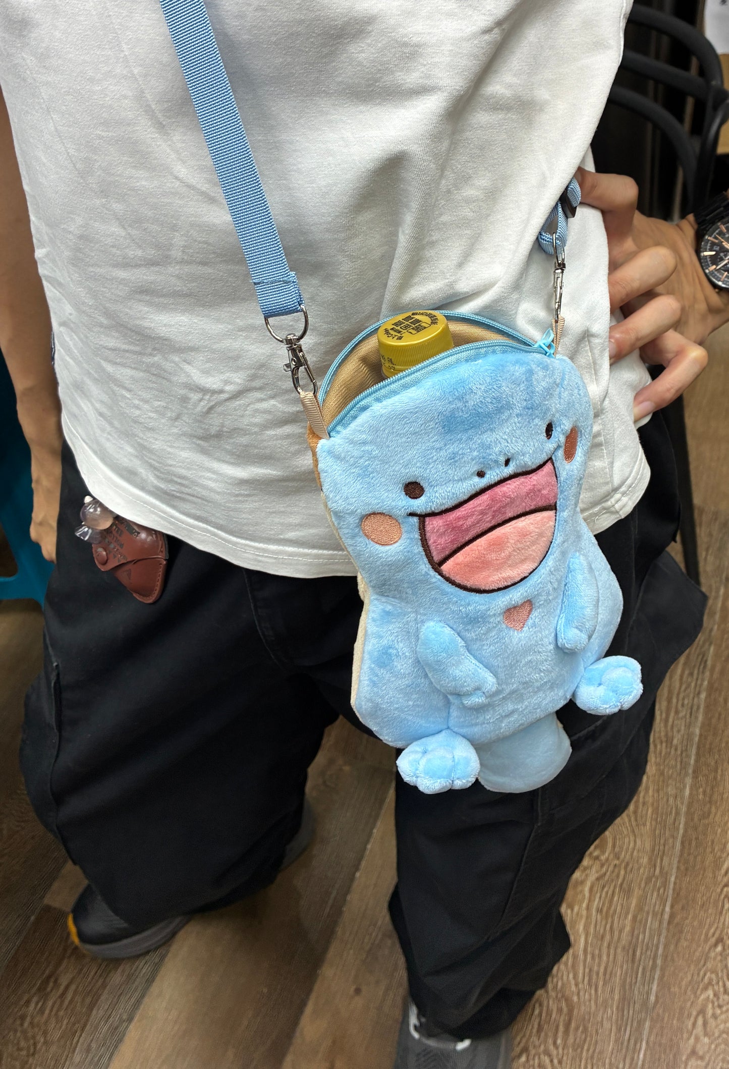 [展場販售限定] Pokemon 沼王x土王 斜孭手機袋連匙扣 Clodsire&Quagsire Crossbody Bag with Keychain