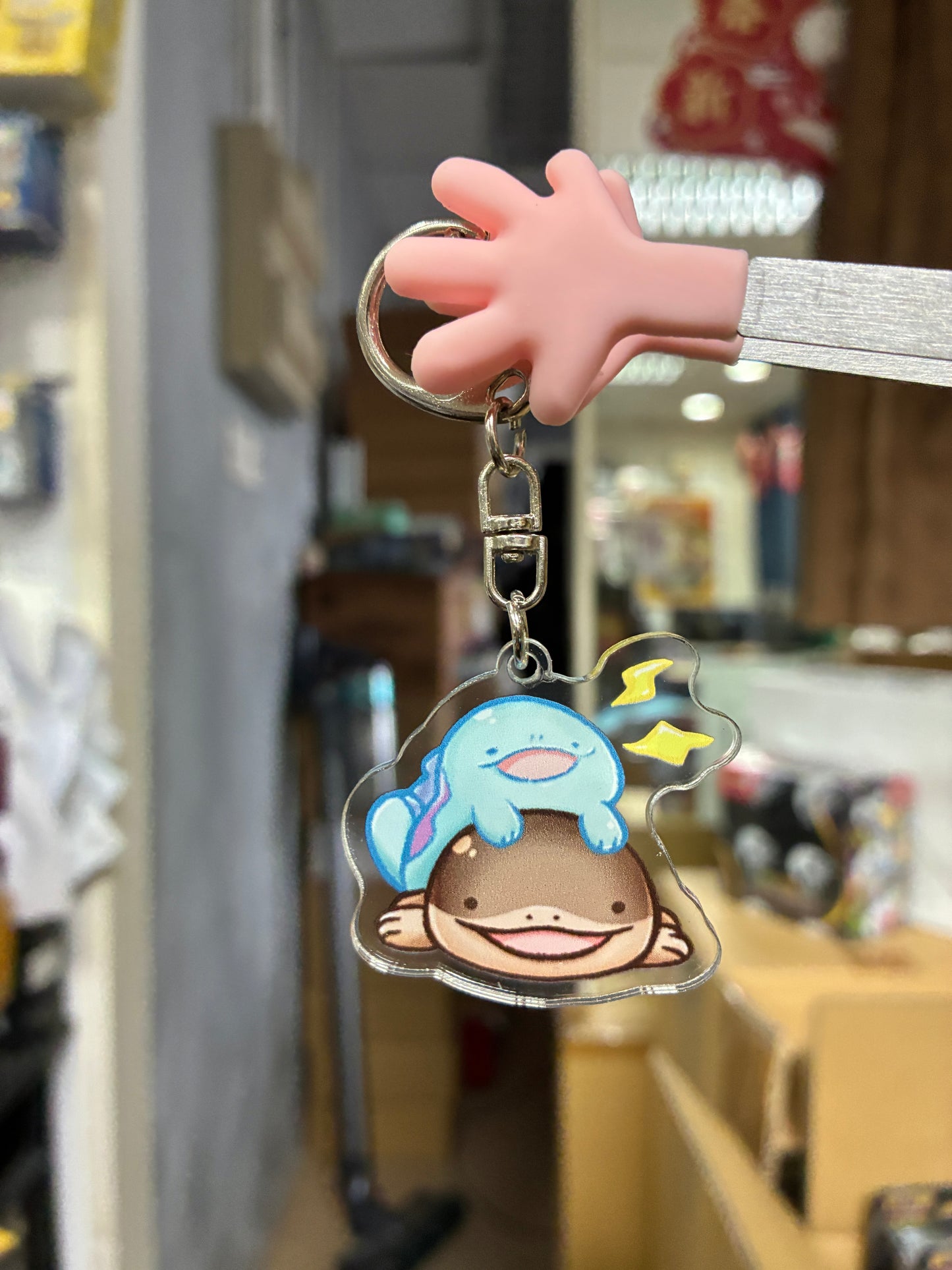 [展場販售限定] Pokemon 沼王x土王 斜孭手機袋連匙扣 Clodsire&Quagsire Crossbody Bag with Keychain