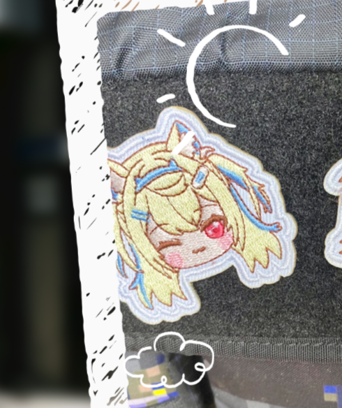 Hololive 刺繡魔術貼 Fuwawa/Mococo