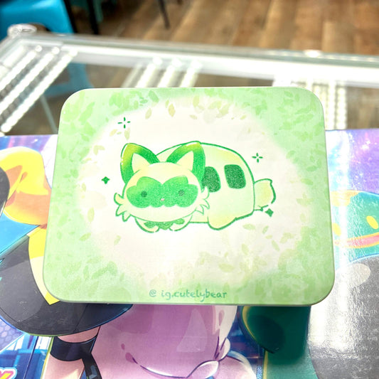 Pokemon 鐵盒 傷害指示物盒 Tin 新葉喵 Sprigatito - 草貓巴士 Sprigatito Bus